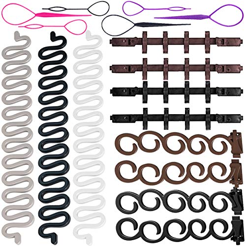 MeetFavorite Twist Plait Hair Braiding Hairdressing Tools,Topsy Tail Hair Braid French Centipede Braiders,Hair Design Styling Tools Accessories MeetFavorite