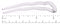 Parcelona French Mystic Crystal Clear Transparent 3 Inch Wavy Set of 3 Celluloid U Shaped Hair Pins for Hair Bun Style for Women and Girls Hair Styling Accessories, Made in France Parcelona