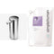simplehuman 9 oz. Touch-Free Rechargeable Sensor Liquid Soap Pump Dispenser, Polished Stainless Steel & Lavender Moisturizing Liquid Hand Soap Refill Pouch, 34 Fl. Oz simplehuman