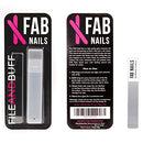 Glass Nail File and Buffer with Case - FAB Nail Care Kit for Natural Healthy Nails, Shape Shine Buffing Filing Fingernail Polisher, Professional Salon Manicure, Gentle for Baby Kids, Travel Gift Beauty Junkees