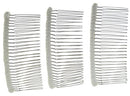 Enchanted Brides 27 Teeth Fancy DIY Tulle-Wrapped Metal Wire Hair Combs for Bridal Wedding Veil Combs(