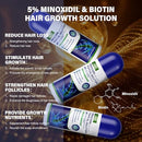 3 Pack 5% Minoxidil for Men and Women,Minoxidil Beard and Hair Growth Serum(Biotin-Infused) with Sponge Applicator for Thinning Hair and Sparse Beards,4-Month Supply 3 x 2.7 FL OZ Infinity Warehouse