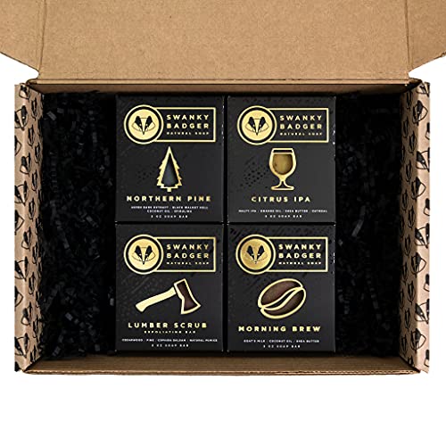 Swanky Badger - Natural Soap Gift Set (4 Bars) Swanky Badger
