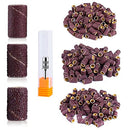 MelodySusie 300 Pcs Professional Sanding Bands Nail Drill Bits Set, 80 Coarse, 120 Medium, 180 Fine Grit EFile Sand Piece Set Mandrel Bit for Acrylic Nails Manicures and Pedicures MelodySusie