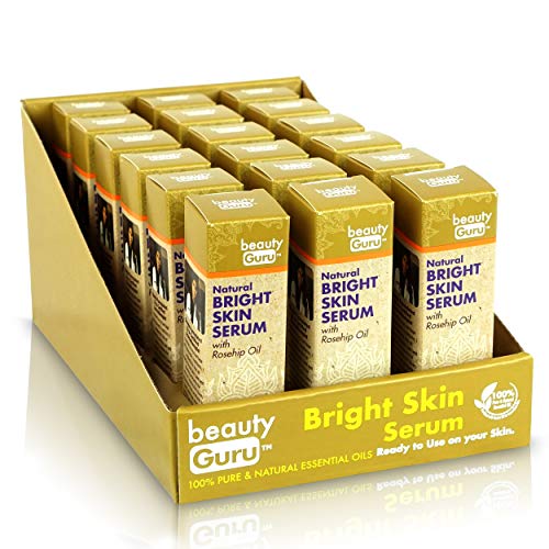 Beauty Guru Vitamin C Skin Brightening Serum - All Natural Skin Care Ingredients Including Rosehip Oil As Dark Spot Remover, Facial Moisturizer and Anti Aging Serum, 0.27 fl. oz (8ml) GuruNanda