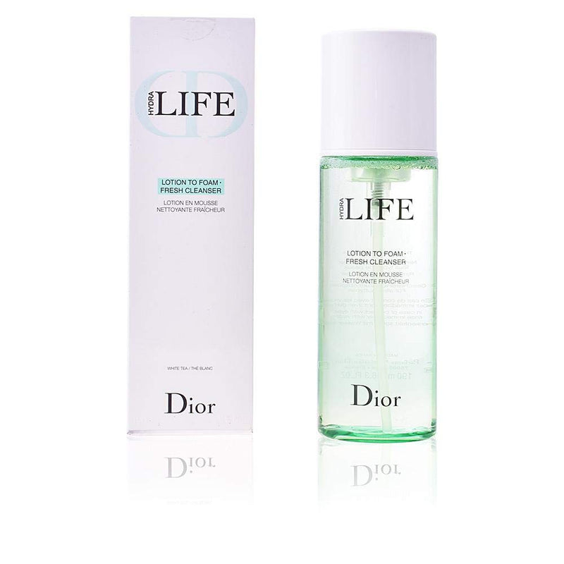 Dior Christian Hydra Life Lotion To Foam Fresh Cleanser for Women, Unscented, 6.3 Fl Oz Dior