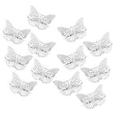 OBTANIM Butterfly Hair Clips, 12 Pcs Cute Metal Butterfly Hair Claw Pins Barrettes Accessories for Girls and Women (Silver) OBTANIM