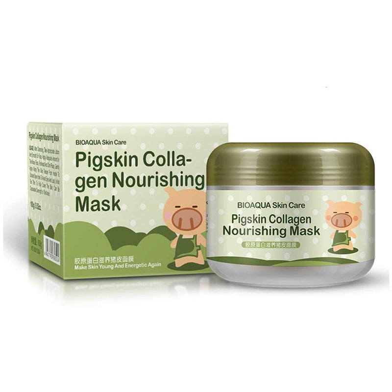 BIOAQUA Pigskin Bubble Clay Piggy Mask Clear Rejuvenation Skin Deep Plant Extracts Cleanse Nourishment Abundant Foam BIOAQUA