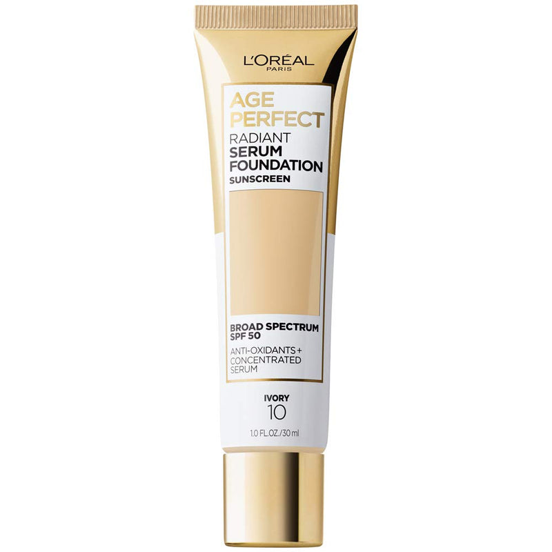 L'Oreal Paris Age Perfect Radiant Serum Foundation with SPF 50, Ivory, 1 Ounce L'Oreal Paris