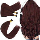 Ugeat 24 Inch Remy Human Hair I Tip Hair Extensions