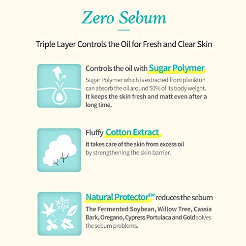 ETUDE HOUSE Zero Sebum Drying Powder - Oil Control No Sebum Powder with 80% Mineral, Makes Skin Downy Etude House