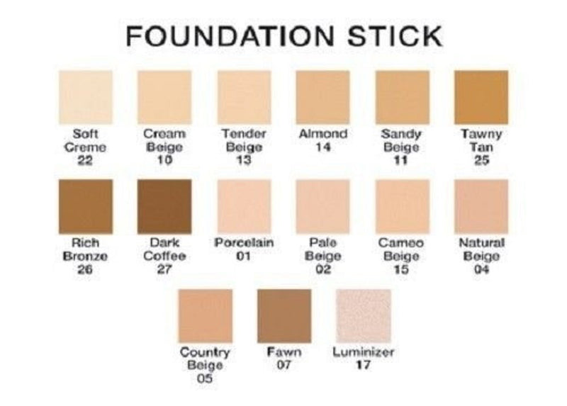 Foundation Stick Broad Spectrum SPF 15 - Creme Foundation Full Coverage Makeup Base - Goes On Creamy And Transforms to A Matte Powder Finish -Great For All Skin Types (Soft Creme) ProBeautyCo