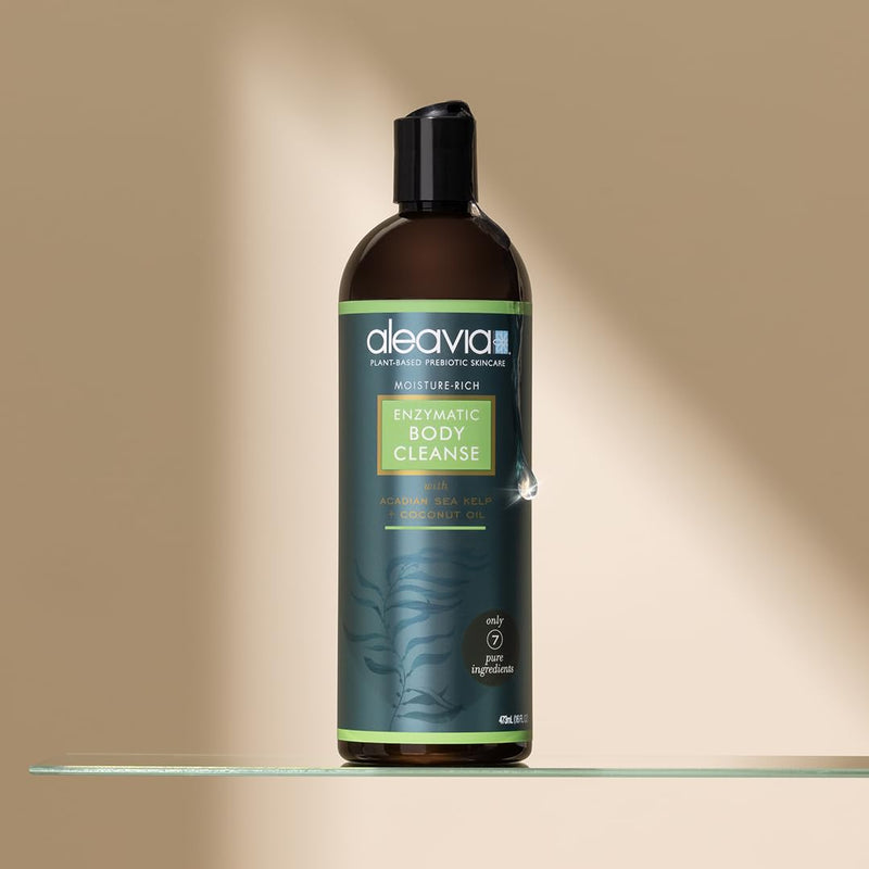 Aleavia Body Cleanse – Organic & All-Natural Prebiotic Body Wash – Fragrance-free and Sulfate-Free Enzymatic Body Cleanser – 16 Oz. Infinity Warehouse