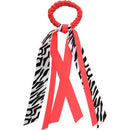 EMC Sports Ribbon Scrunch, Zebra Neon Pink, One Size fits All EMC Sports