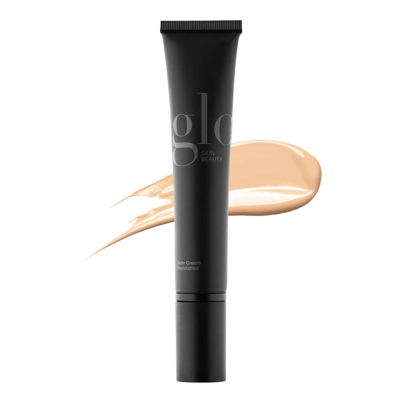 Glo Skin Beauty Satin Cream Foundation Makeup for Face, Natural Fair - Full Coverage, Semi Matte Finish, Conceal Blemishes & Even Skin Tone Infinity Warehouse