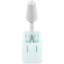 PANA Nail Carbide Volcano Bit - Two Way Rotate use for Both Left and Right Handed - Fast remove Acrylic or Hard Gel - 3/32" Shank - Manicure, Nail Art, Drill Machine (Medium, Silver) PANA