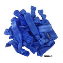 Hair Ties 20 Elastics Ponytail Holder Set No Crease Ribbon Bands (Blue) Kenz Laurenz Store