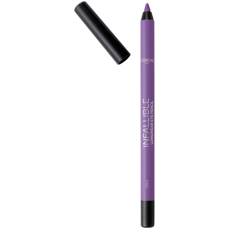 L'Oreal Paris Makeup Infallible Pro-Last Pencil Eyeliner, Waterproof and Smudge-Resistant, Glides on Easily to Create any Look, Purple, 0.042 Oz. L'Oreal Paris