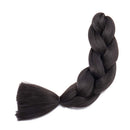 Benehair Jumbo Braiding Hair Black 24 inch Jumbo Braid Hair Extensions Jumbo Box Braids Crochet Hair Long for Women Kids DIY High Temperature Synthetic Fiber 1 Bundle Benehair