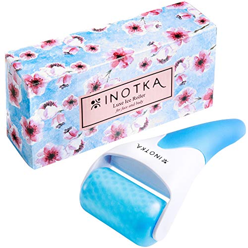 Ice Roller for Face and Eye Puffiness Relief, Cold Roller for Migraine Relief, Facial Ice Roller for Face and Body, Lymphatic Drainage Tool INOTKA