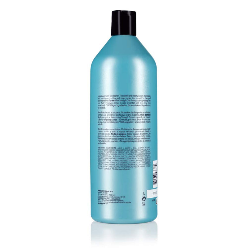 Pureology Strength Cure Strengthening Conditioner | For Damaged, Color Treated Hair | Sulfate-Free | Vegan martinandmark.com