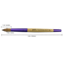 Pana USA Acrylic Nail Brush100% Pure Kolinsky Hair New LIMITED EDITION BEIGE PURPLE Wood Handle with Purple Ferrule Round Shaped Style (Size
