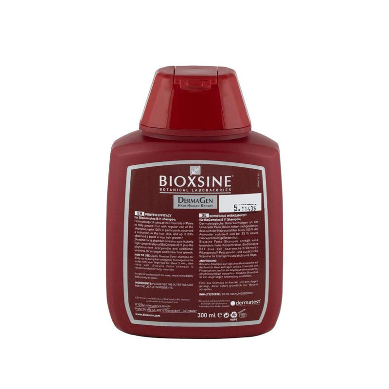 2x BIOTA Advanced Herbal Care Shampoo Bioxsine Forte Herbal Shampoo For Intensive Hair Loss 300M Bioxsine