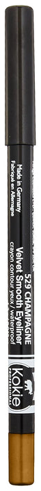 Kokie Cosmetics Waterproof Velvet Smooth Eyeliner Pencil, Gilded Gold, 0.042 Ounce Kokie