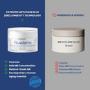 Bluelene Face and Neck Remodel Mask with Methylene Blue, Growth Factors, Advanced Peptides, Niacinamide, Cork Oak, Linseed, and Edelweiss (50ML). Suitable for Sensitive Skin. Infinity Warehouse