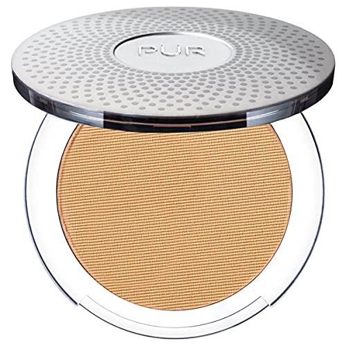 PÜR 4-in-1 Pressed Mineral Makeup SPF 15 Powder Foundation with Concealer & Finishing Powder - Medium to Full Coverage Foundation Makeup - Cruelty-Free & Vegan Friendly, 0.28 Ounce PÜR MINERALS