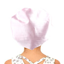 Sent Hair Kids Satin Bonnet Sleep Cap for Natural Hair Double Layers Hair Bonnet Wide Elastic Band Night Sleep Hat for Baby Toddler Child Teens (Light Pink) sent hair