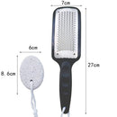 The Original Pumice Stone for Feet and Foot File Set – Rust-Resistant Stainless Steel Foot Scrubber, Scraper, or Callus Remover and Stone Help Smooth Rough, Dry Heels and Feet – Spa and Pedicure Items Brantens