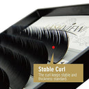 Lashview 0.20mm C Curl 14mm Ellipse Flat Eyelash Extensions Application-friendly Lashes Pro Use LASHVIEW