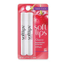 Softlips Lip Protectant/Sunscreen, Value Pack, Cherry, Twinpack SoftLips