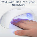 IBD Pro-Hybrid Nail Control Gel, Intense White LED/UV Nail Enhancement Gel, 2 oz IBD