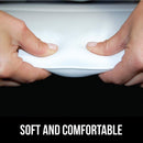 Gorilla Grip Comfort Slip Resistant Large Thick Soft Waterproof Relaxing Spa Bath Pillow, Fits Curved or Straight Back Tubs, Cushion Support Head and Neck in Tub, Bathtub Accessory, 3 Panel, Gray Gorilla Grip