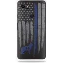 MightySkins Skin Compatible with Google Pixel 2 XL (5.5") - Thin Blue Line K9 | Protective, Durable, and Unique Vinyl Decal wrap Cover | Easy to Apply, Remove, and Change Styles | Made in The USA MIGHTY SKINS