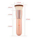 DUcare Flat Top Kabuki Foundation Brush, Synthetic Professional Makeup Brushes Liquid Blending Mineral Powder Buffing Stippling Makeup Tools, Pink DUcare