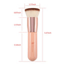 DUcare Flat Top Kabuki Foundation Brush, Synthetic Professional Makeup Brushes Liquid Blending Mineral Powder Buffing Stippling Makeup Tools, Pink DUcare