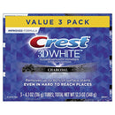 Crest 3D White, Charcoal Whitening Toothpaste, 4.1 oz, 3 Count Crest