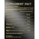 Urolithin A Supplement with Liposomal NAD+, Trans-Resveratrol, Ubiquinol, TMG, PQQ, 6-in-1 Formula for Cellular Energy & Mitochondrial Support, 120 Softgels Infinity Warehouse