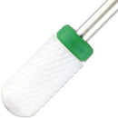 Pana Professional USA Ceramic White Smooth Top LARGE Barrel Bit Nail Drill (Grit: COARSE) 3/32" Shank Size PANA