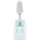 PANA Nail Carbide Volcano Bit - Two Way Rotate use for Both Left and Right Handed - Fast remove Acrylic or Hard Gel - 3/32" Shank - Manicure, Nail Art, Drill Machine (2x Coarse, Silver) PANA