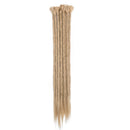 20" Dreadlock Extension Ombre For Hip-Hop Synthetic Heat Resistant Faux Locs Dread Reggae Extension Twist Braiding Faux Locs Crochet For Man Women (10strands/2packs,ash blonde) S-noilite