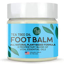 Tea Tree Oil Foot Balm, 100% All Natural Moisturizing Fast Acting Cream For Dry Feet & Cracked Heels, Extra Strength Callus Remover for Itchy Feet, Toenail Treatment, Calluses Remover & Callus Shaver FOOT CURE