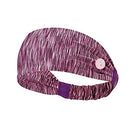 Hanna Roberts Headband with Buttons for Face Masks and Covers, Stretchy and Elastic (Purple) Hanna Roberts