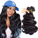 QTHAIR 12A Brazilian Body Wave Human Hair(20" 20" 20",300g,Natural Black) 100% Unprocessed Brazilian Virgin Hair for Black Women QTHAIR