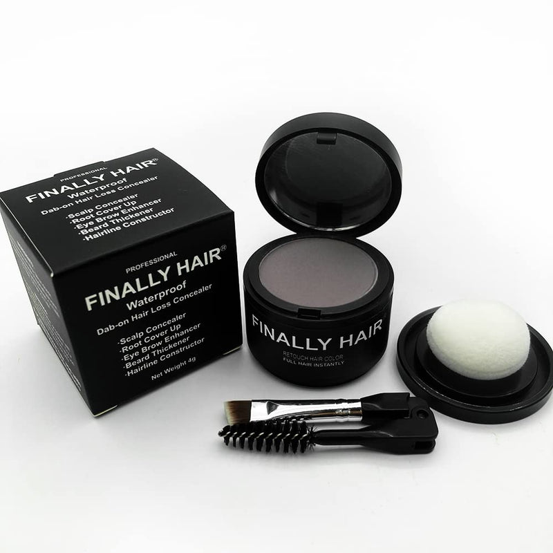Finally Hair Waterproof Auburn Dab-on Hair Fibers & Hair Loss Concealer, Hairline Creator, Eye Brow Enhancer, and Beard Filler. Dab-on Hair Fiber Cream (Auburn)