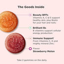 OLLY Teen Girl Multi Gummy, Healthy Skin and Immune Support*, Essential Vitamins, Biotin, Zinc, Chewable Multivitamin, Strawberry Melon Flavored, 50 Day Supply - 100 Count Infinity Warehouse