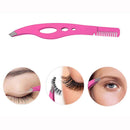 Slant Tweezers-Tweezer Professional Pink Stainless Steel Slant Tip Tweezer-The Best Precision Eyebrow Tweezers with comb YUZHILL
